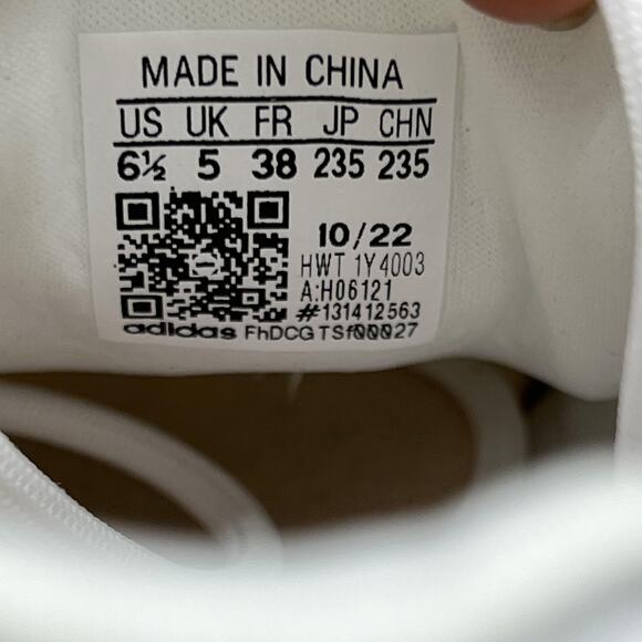 Adidas Ozelle Running Shoes Women's 6.5 White Bronze Cloudfoam Comfort Sneakers - Picture 9 of 10